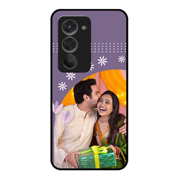 Redmi 15 5G Custom Glass Phone Case - Lavender Flowers Design