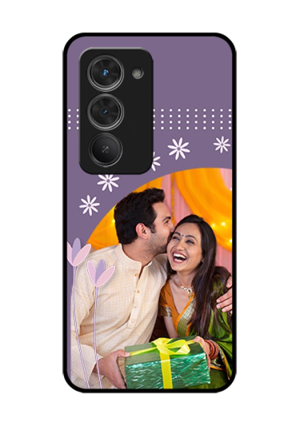 Redmi 15 5G Custom Glass Phone Case - Lavender Flowers Design