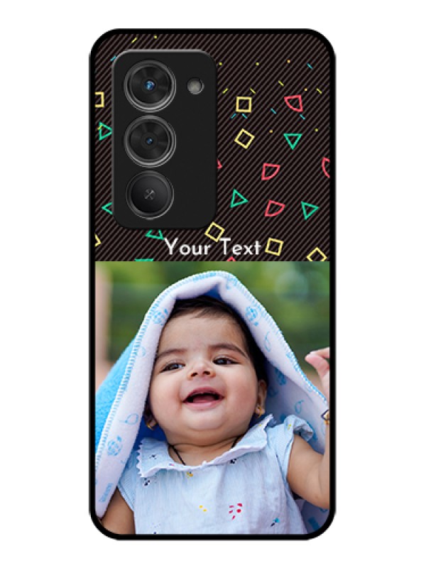 Custom Redmi 15 5G Custom Glass Phone Case - With Confetti Birthday Design