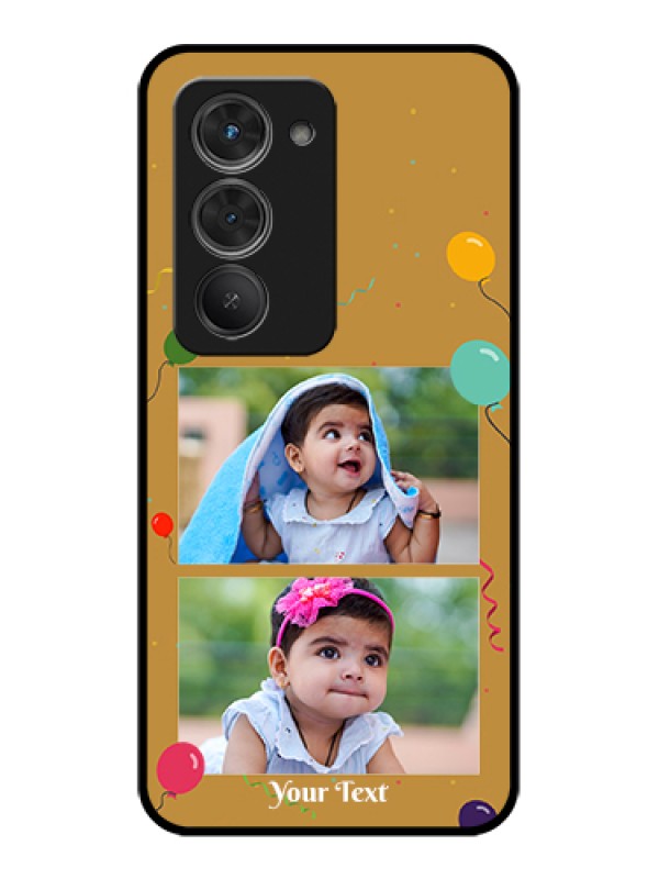 Custom Redmi 15 5G Custom Glass Phone Case - Image Holder With Birthday Celebrations Design