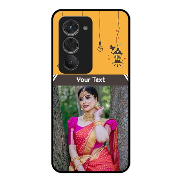 Redmi 15 5G Custom Glass Phone Case - With Family Picture And Icons