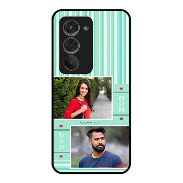 Redmi 15 5G Custom Glass Phone Case - Mom & Dad Pic Design