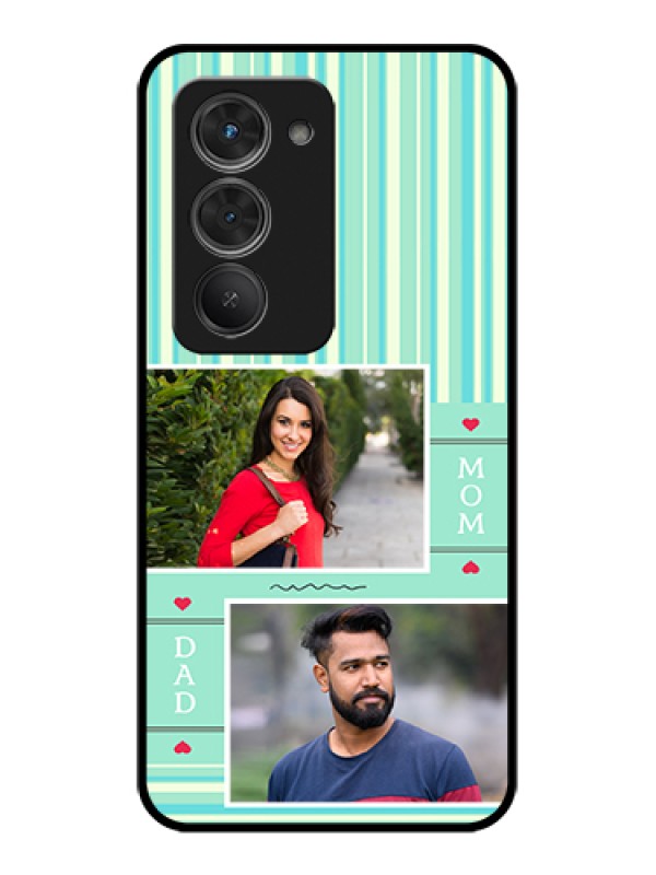 Custom Redmi 15 5G Custom Glass Phone Case - Mom & Dad Pic Design