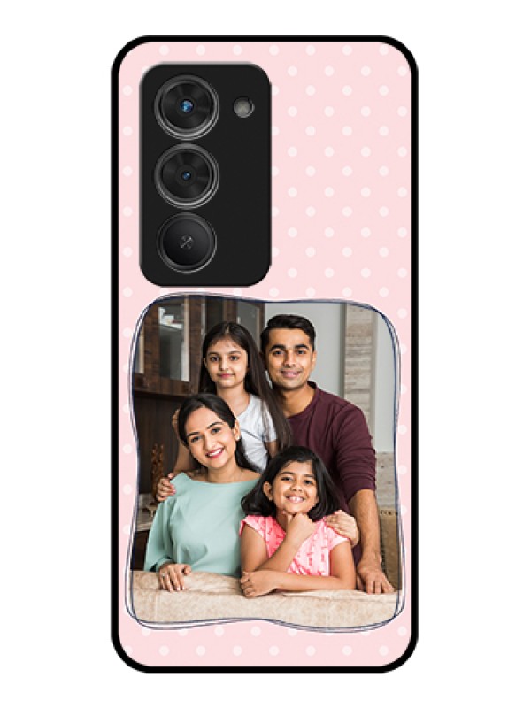 Custom Redmi 15 5G Custom Glass Phone Case - Family With Dots Design