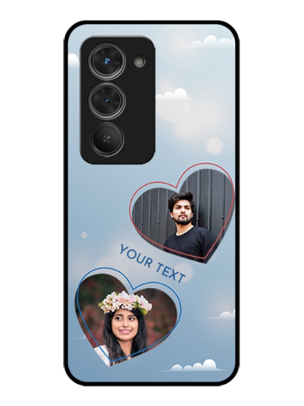 Custom Redmi 15 5G Custom Glass Phone Case - Blue Color Couple Design