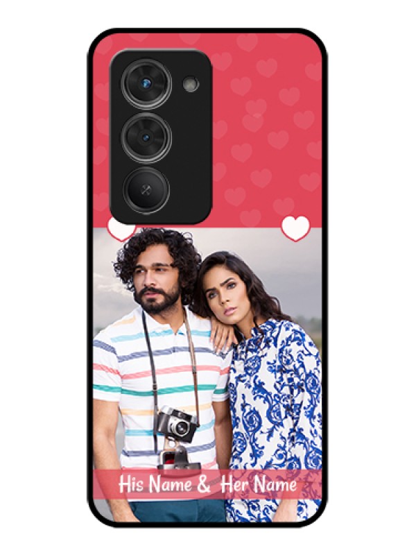 Custom Redmi 15 5G Custom Glass Phone Case - Simple Love Design