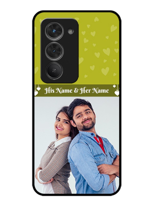 Custom Redmi 15 5G Custom Glass Phone Case - You & Me Heart Design