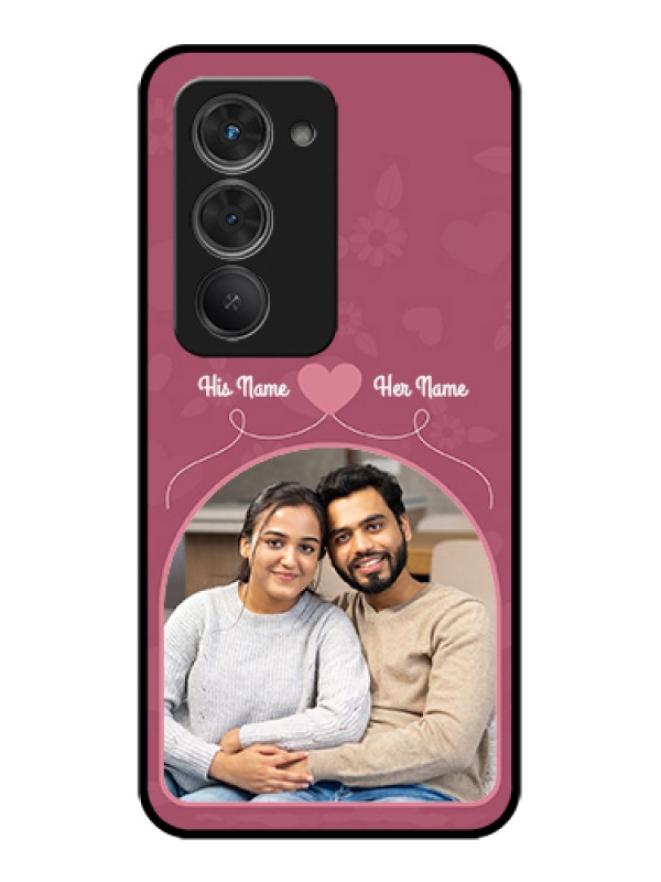 Custom Redmi 15 5G Custom Glass Phone Case - Love Floral Design