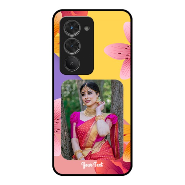 Redmi 15 5G Custom Glass Phone Case - 3 Image With Vintage Floral Design