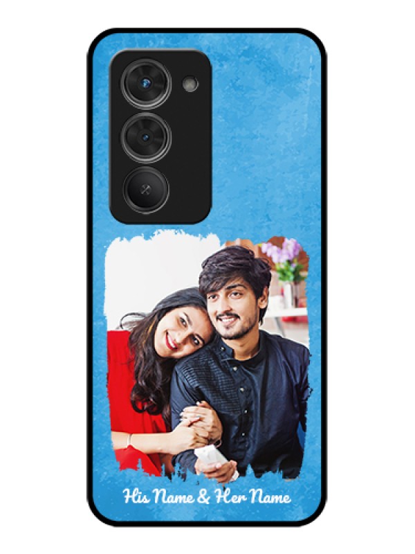 Custom Redmi 15 5G Custom Glass Phone Case - Blue Color Vintage Design