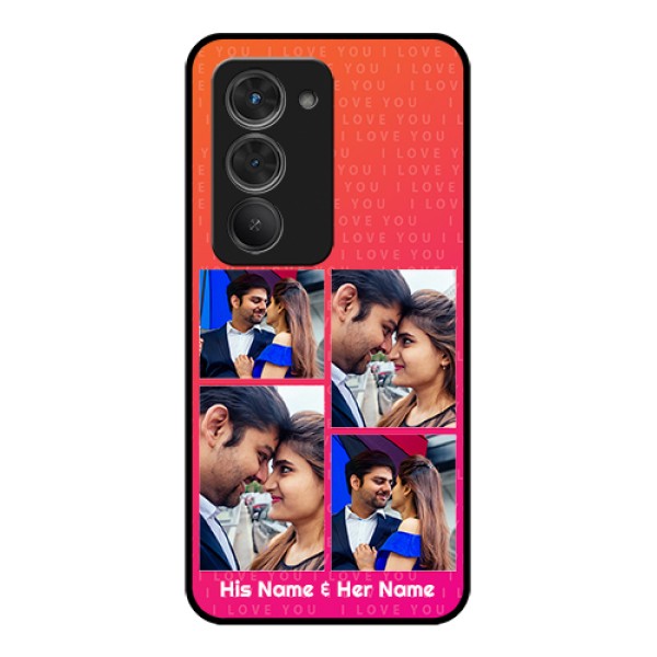Redmi 15 5G Custom Glass Phone Case - I Love You Pink Design