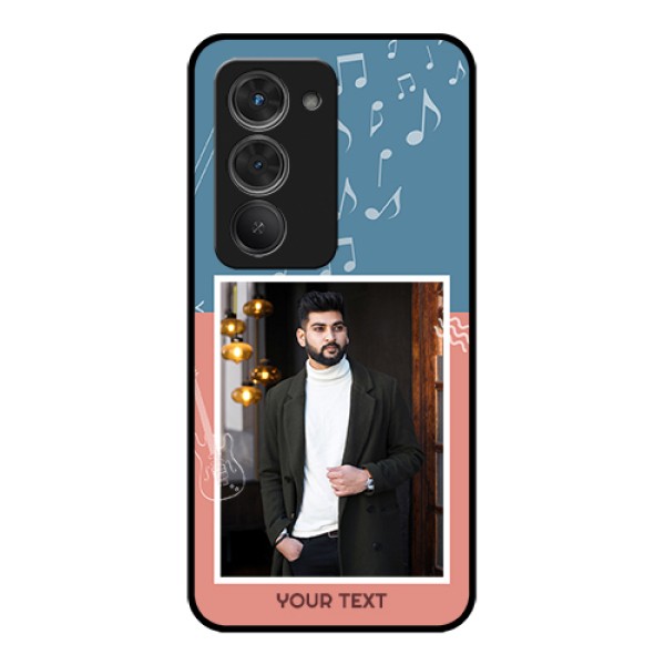 Redmi 15 5G Custom Glass Phone Case - With Color Musical Note Design Redmi 15 5G Custom Glass Phone Case - With Color Musical Note Design