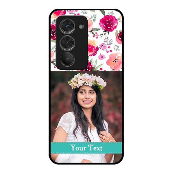 Redmi 15 5G Custom Glass Phone Case - Water Colors Floral Design Redmi 15 5G Custom Glass Phone Case - Water Colors Floral Design