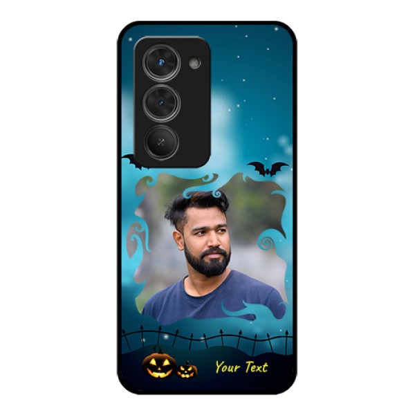 Redmi 15 5G Custom Glass Phone Case - Halloween Frame Design