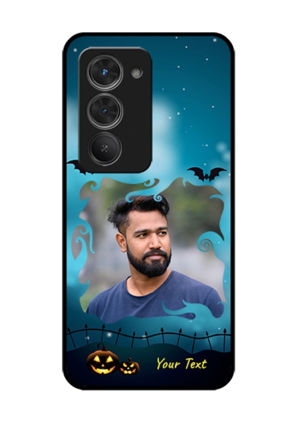 Redmi 15 5G Custom Glass Phone Case - Halloween Frame Design