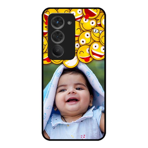 Redmi 15 5G Custom Glass Phone Case - With Smiley Emoji Design Redmi 15 5G Custom Glass Phone Case - With Smiley Emoji Design