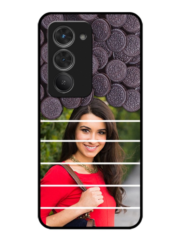 Custom Redmi 15 5G Custom Glass Phone Case - With Oreo Biscuit Design