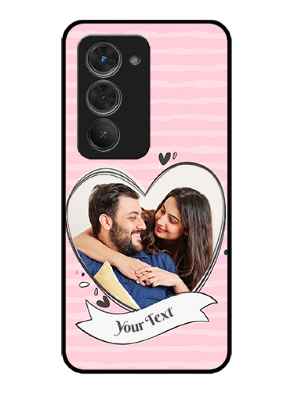 Custom Redmi 15 5G Custom Glass Phone Case - Vintage Heart Design