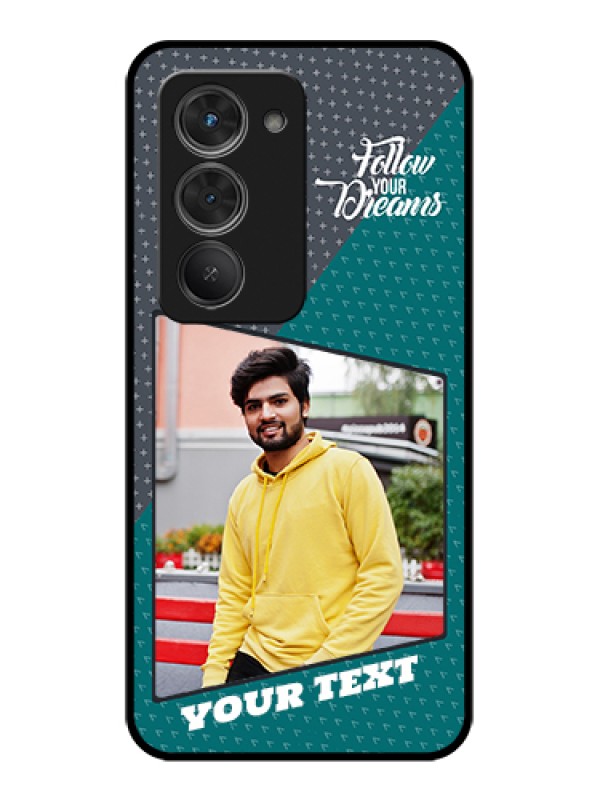 Custom Redmi 15 5G Custom Glass Phone Case - Background Pattern Design With Quote