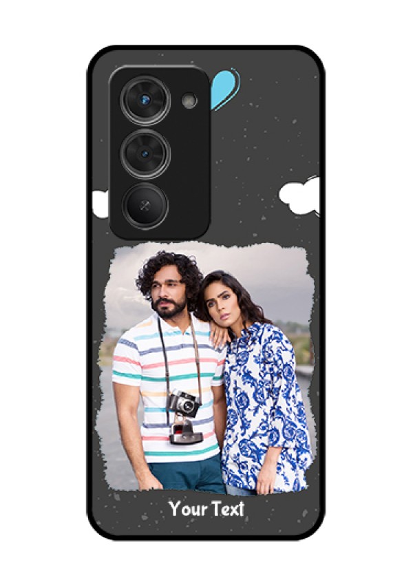 Redmi 15 5G Custom Glass Phone Case - Splashes With Love Doodles Design