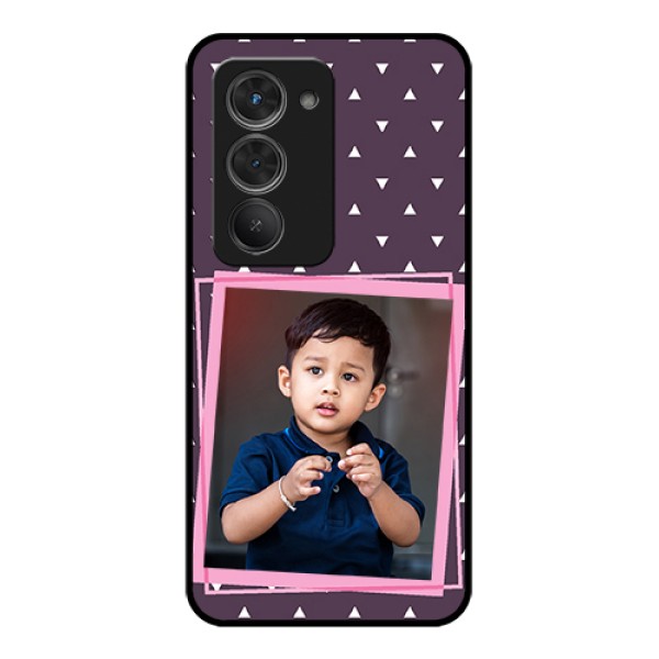 Redmi 15 5G Custom Glass Phone Case - Triangle Pattern Dotted Design Redmi 15 5G Custom Glass Phone Case - Triangle Pattern Dotted Design
