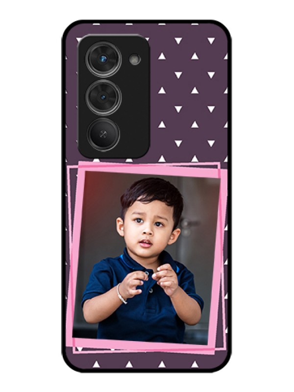 Custom Redmi 15 5G Custom Glass Phone Case - Triangle Pattern Dotted Design