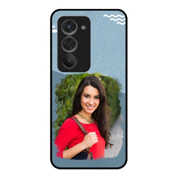 Redmi 15 5G Custom Glass Phone Case - Grunge Line Art Design
