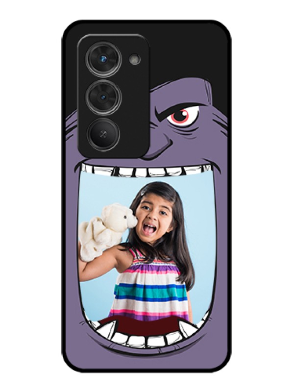 Custom Redmi 15 5G Custom Glass Phone Case - Angry Monster Design
