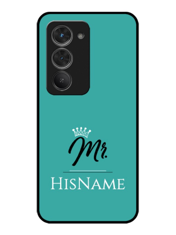 Custom Redmi 15 5G Custom Glass Phone Case - Mr With Name Design
