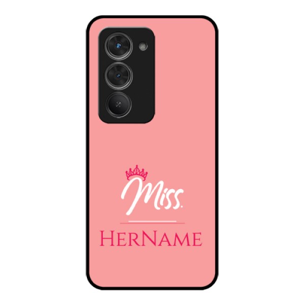 Redmi 15 5G Custom Glass Phone Case - Mrs With Name Design