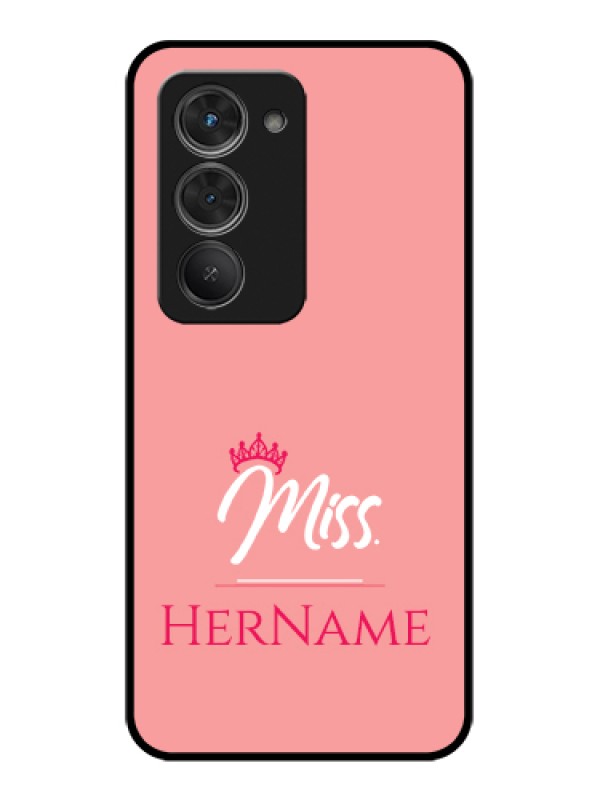 Custom Redmi 15 5G Custom Glass Phone Case - Mrs With Name Design
