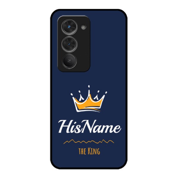 Redmi 15 5G Custom Glass Phone Case - King With Name Design