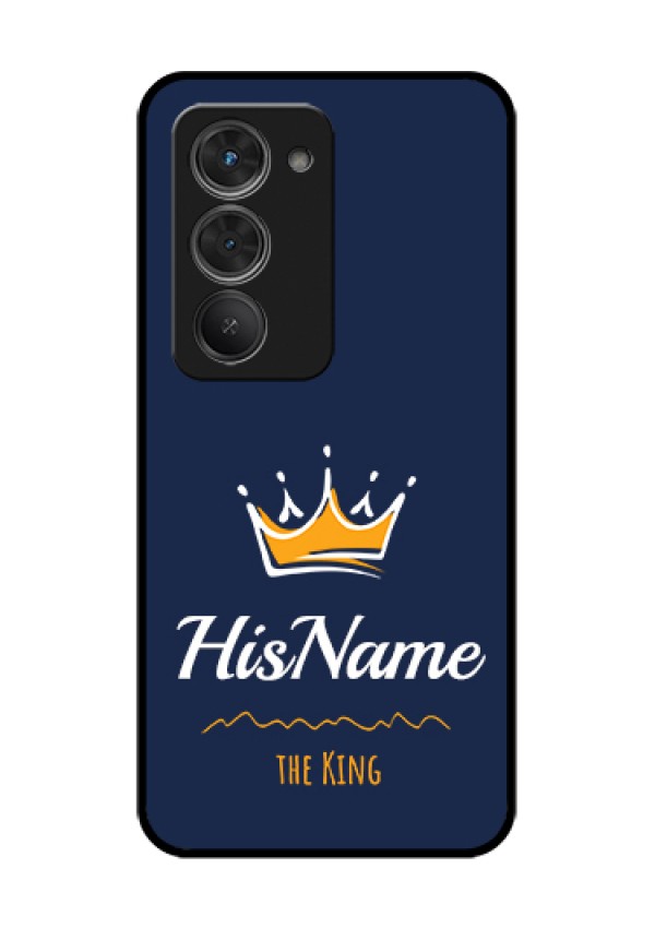 Redmi 15 5G Custom Glass Phone Case - King With Name Design
