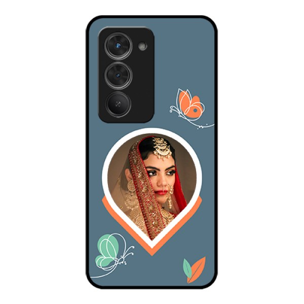Redmi 15 5G Custom Glass Phone Case - Droplet Butterflies Design Redmi 15 5G Custom Glass Phone Case - Droplet Butterflies Design