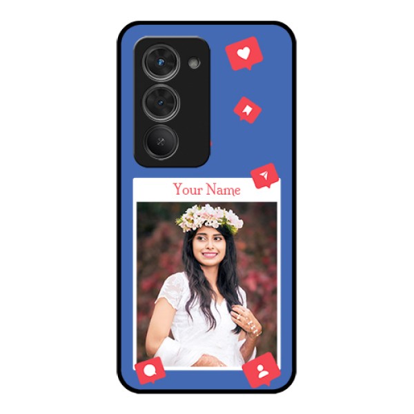 Redmi 15 5G Custom Glass Phone Case - Like Share And Comment Design Redmi 15 5G Custom Glass Phone Case - Like Share And Comment Design