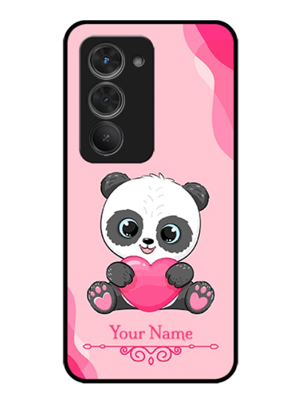 Custom Redmi 15 5G Custom Glass Phone Case - Cute Panda Design