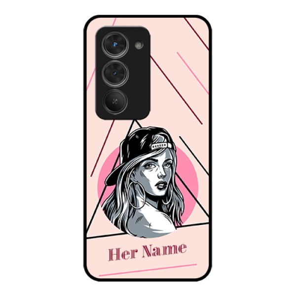 Redmi 15 5G Custom Glass Phone Case - Rockstar Girl Design Redmi 15 5G Custom Glass Phone Case - Rockstar Girl Design