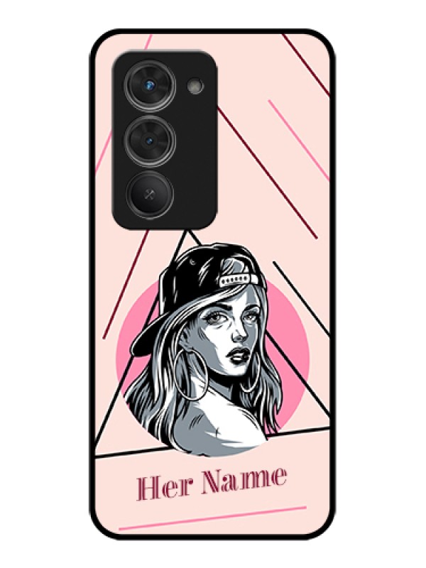 Custom Redmi 15 5G Custom Glass Phone Case - Rockstar Girl Design