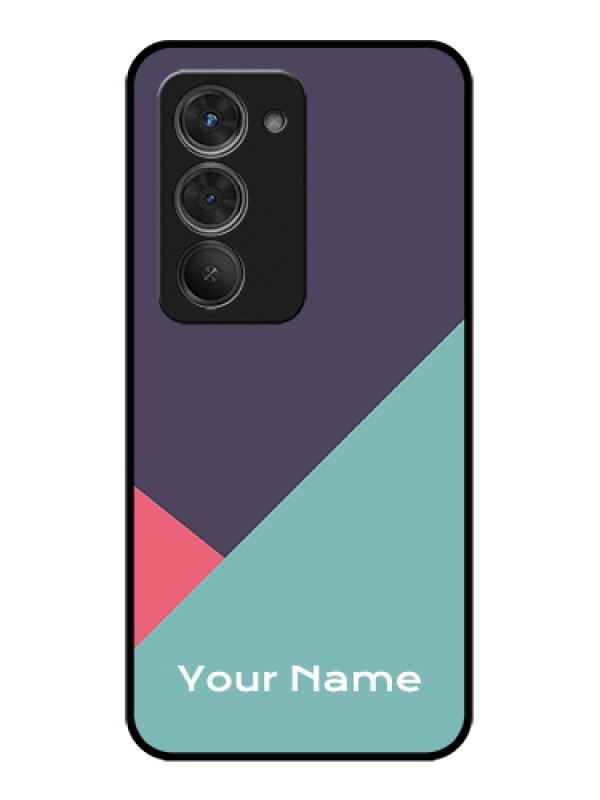 Custom Redmi 15 5G Custom Glass Phone Case - Tri Color Abstract Design