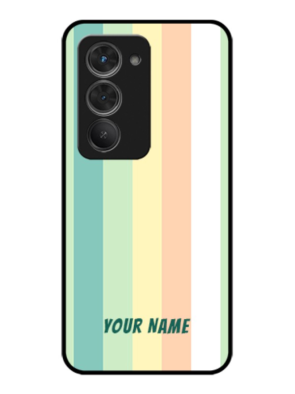 Custom Redmi 15 5G Custom Glass Phone Case - Multi - Colour Stripes Design