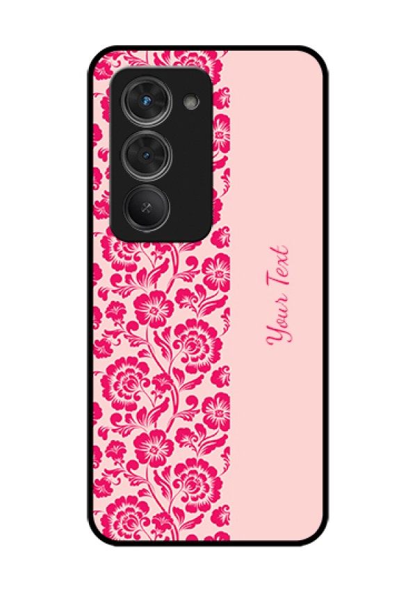 Redmi 15 5G Custom Glass Phone Case - Attractive Floral Pattern Design