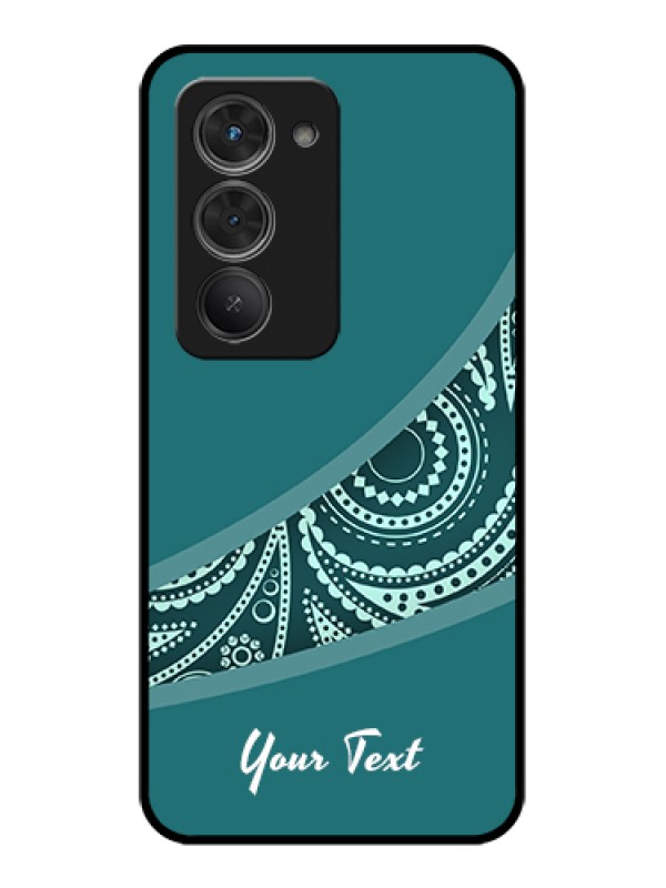 Custom Redmi 15 5G Custom Glass Phone Case - Semi Visible Floral Design