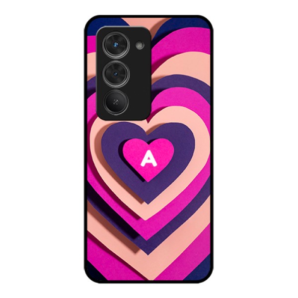 Redmi 15 5G Custom Glass Phone Case - Cute Heart Pattern Design Redmi 15 5G Custom Glass Phone Case - Cute Heart Pattern Design
