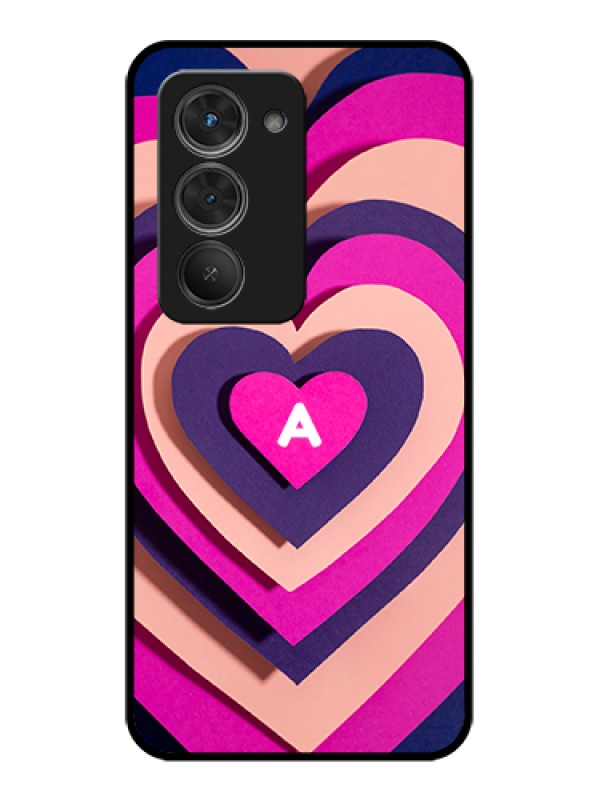 Custom Redmi 15 5G Custom Glass Phone Case - Cute Heart Pattern Design