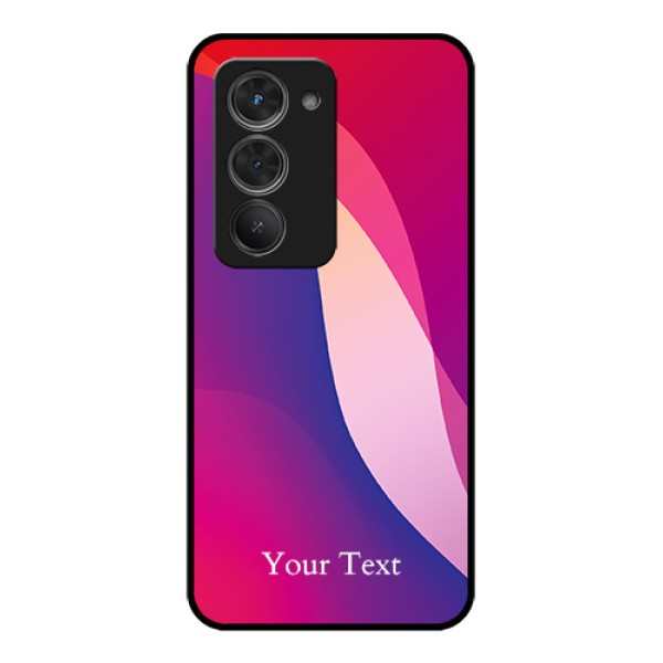 Redmi 15 5G Custom Glass Phone Case - Digital Abstract Overlap Design