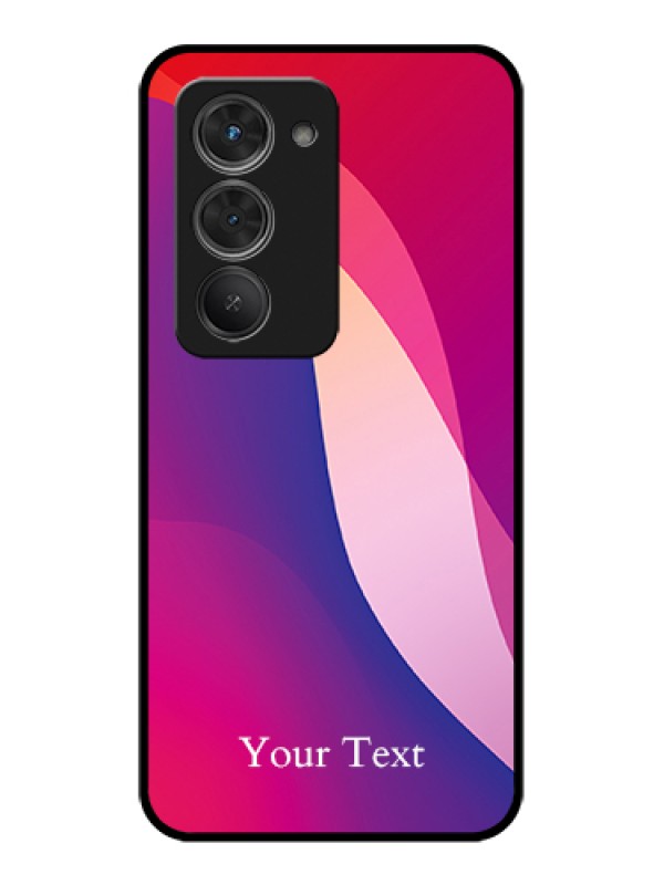 Custom Redmi 15 5G Custom Glass Phone Case - Digital Abstract Overlap Design