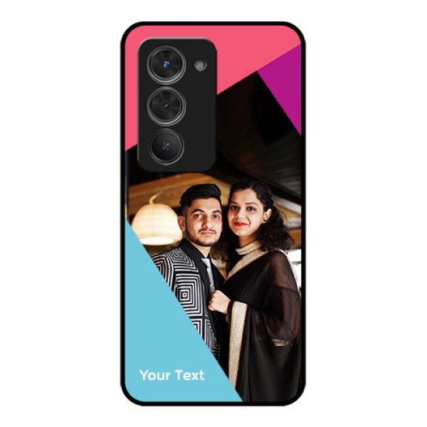Redmi 15 5G Custom Glass Phone Case - Stacked Triple Colour Design Redmi 15 5G Custom Glass Phone Case - Stacked Triple Colour Design