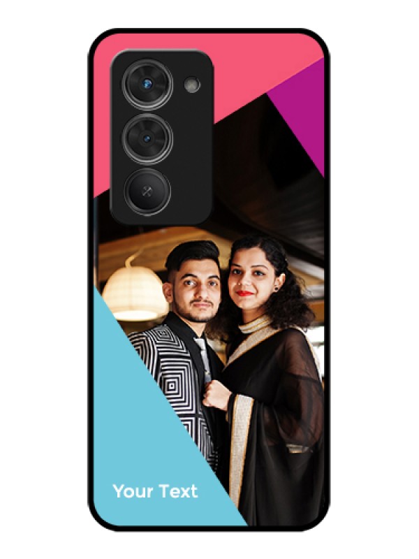 Custom Redmi 15 5G Custom Glass Phone Case - Stacked Triple Colour Design