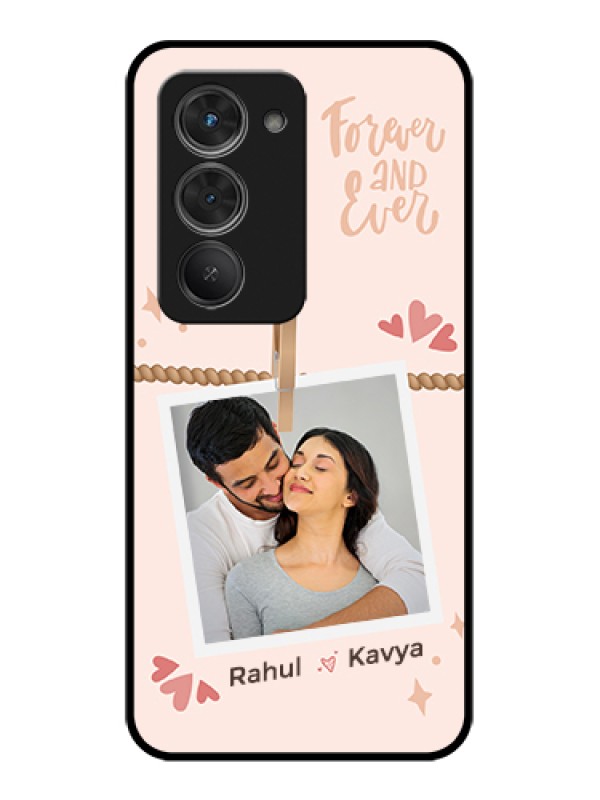 Custom Redmi 15 5G Custom Glass Phone Case - Forever And Ever Love Design