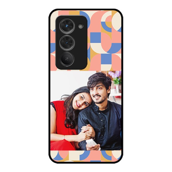Redmi 15 5G Custom Glass Phone Case - Semi - Circle Maze Pattern Design Redmi 15 5G Custom Glass Phone Case - Semi - Circle Maze Pattern Design